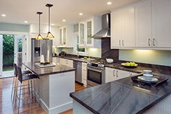 Denver Coloradowhite cabinets Granite kitchen Stone City LLC